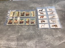 10 sets of vintage cigarette cards.