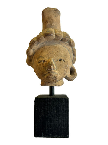 Pre columbian sculpted - sculpted, head