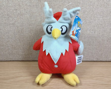 Pokemon Tomy Delibird 8" Soft Toy Plush Cuddly Toy 2017 Pokémon Nintendo w/ Tag