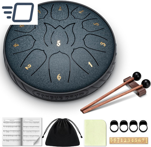 Steel tongue drum 11notes 6 - steel,