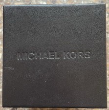 Michael Kors Empty Watch Box Original Brown Cushion And Booklet Genuine