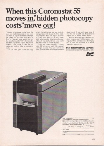 Scm coronastat photocopier - 55,