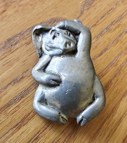 Vintage pig brooch e - pig,