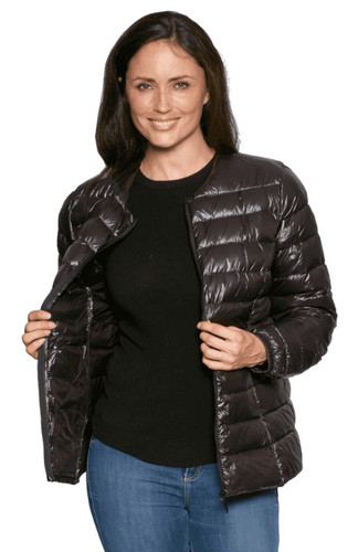 Black collarless lightweight - collarless,