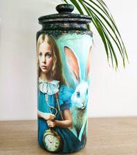 Tall Glass Jar Vase Alice  and