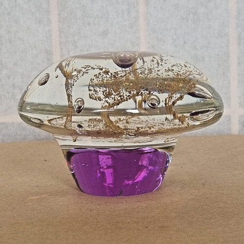 Large vintage glass - large, mushroom