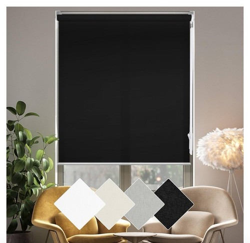 Roller blind black w x - blind,, black,