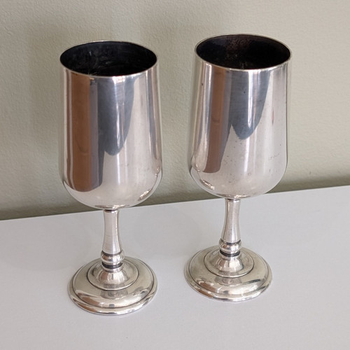 Epns silver plate goblets cups - silver,