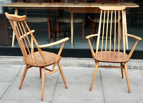 Pair 1970s elm - of,