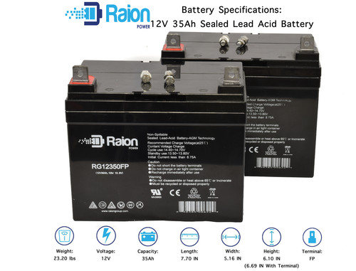 Raion 12v 35ah pride mobility - raion,