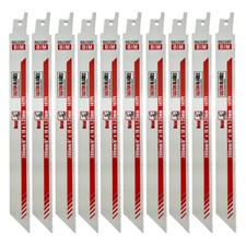 10x R825BF Saxton Heavy Duty Reciprocating Sabre Saw Metal Blades