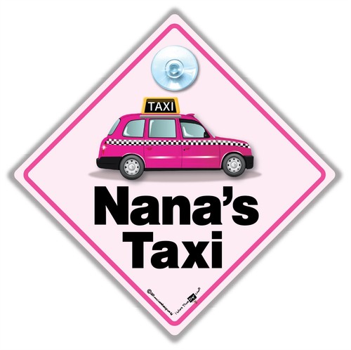 Nana taxi sign pink london - sign,,