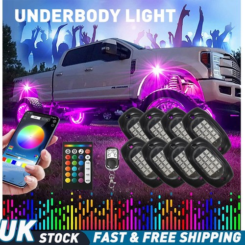8pcs rgb led rock lights - led,