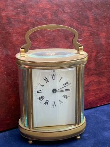Oval carriage clock working - oval,