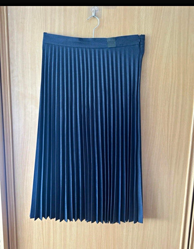 Zara woman navy pleated - woman,