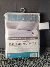 Sultan’s Zippered FABRIC Mattress Cover Waterproof Bug Free KING SIZE~NEW!