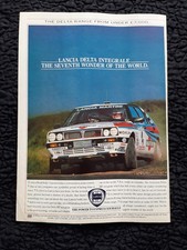 Lancia Delta World Rally Champion - Vintage Original Classic Car Magazine Advert