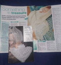 2 ORIGINAL VINTAGE SHETLAND BABY SHAWLS KNITTING PATTERNS 1 & 2 PLY