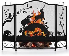 3 Panel Fireplace Screens