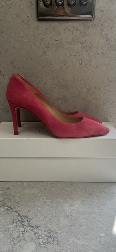 Bennett pink suede floret - suede,