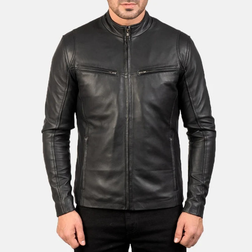 Zenzasion men black leather - black,