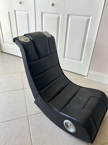Rocker black faux leather - rocker,