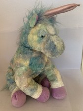 Ty Unicorn Pastel Blue & Purple Large Soft Plush Toy 18” 2004