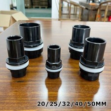 BulkHead To Aquarium Marine Fitting Pipe Connector Waterproof 20/25/32/40/50MM