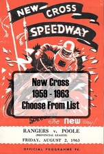New Cross Speedway Programmes