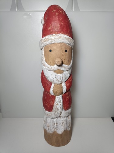 Large standing wooden santa - large,
