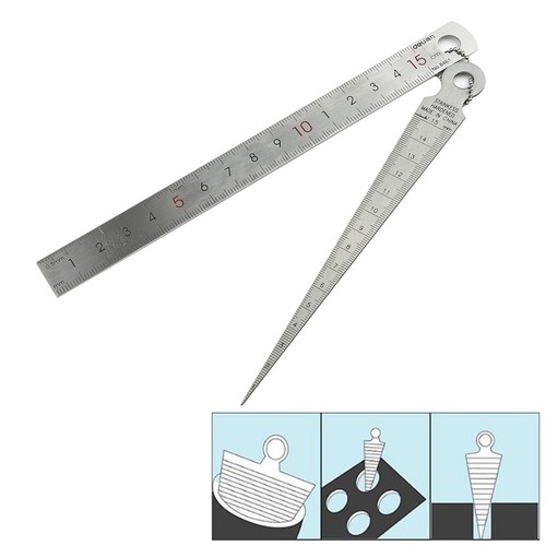 150mm stainless taper gauge - stainless,