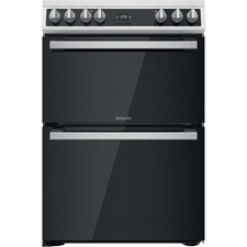 Hotpoint Electric Cooker White HDT67V9H2CW 60cm Double with Ceramic Hob M Graded