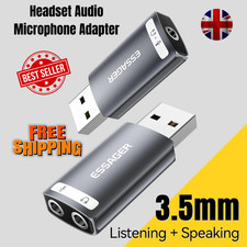 USB Sound Card Adapter 3.5mm