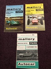Motor car racing programmes - , x
