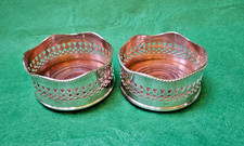 Pair Silver Plated Wine Bottle