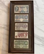 Framed bank england note - framed,
