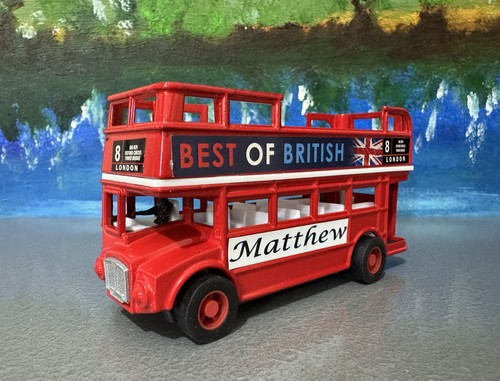 Personalised red london bus - personalised,