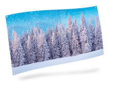 BACKGROUND CLOTH SNOW FOREST