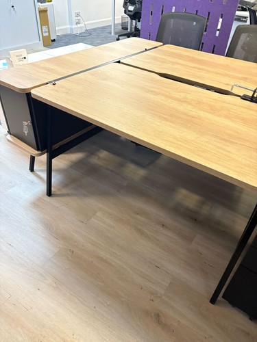 Large wooden office desk - wooden, with