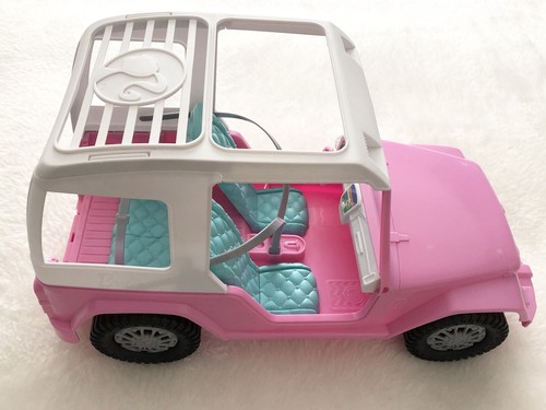 Barbie pink suv car - barbie,