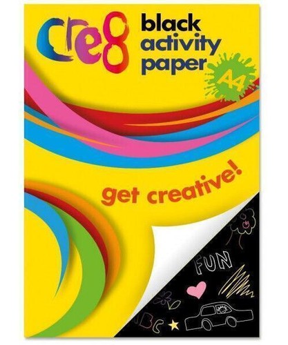 Black activity card - a4, 60