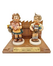 Goebel Hummel Figurines "Valentine Joy & Gift" Special Edition Models With Stand