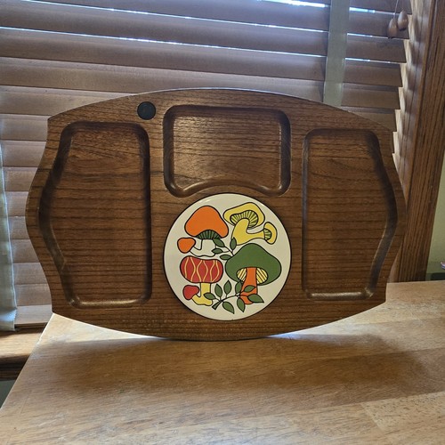 Vtg mushroom charcuterie - mushroom,