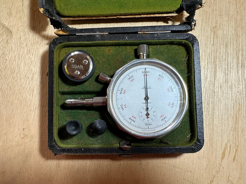 Swiss vintage hasler hand held - hand,