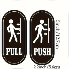 Pull/Push" Sticker Sign Kits