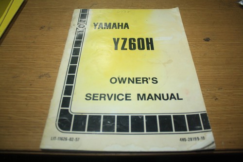 1981 yamaha yz60 - yz60h, owners