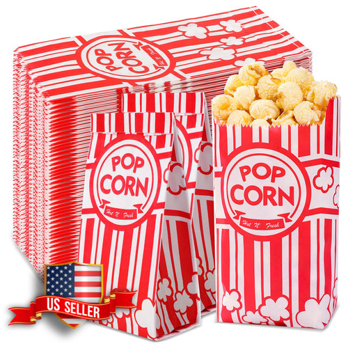 900 pack paper popcorn bags - 900,