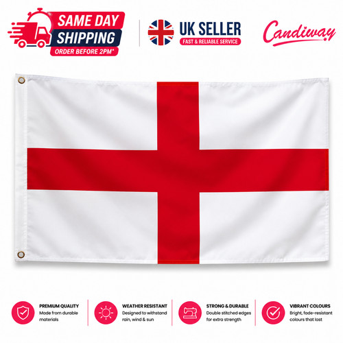 England flag 8x5ft 5x3ft - flag, 8x5ft,