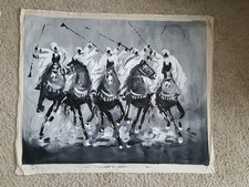 Dynamic Fantasia Horsemen Oil Painting Original Canvas