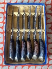 Vintage Stag Horn Steak Knives